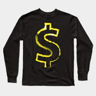 rich dollar sign wealthy Long Sleeve T-Shirt